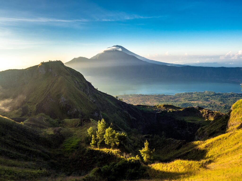 Mount Agung View from Mount Batur