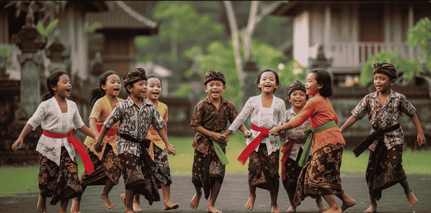kid ceremony bali galungan